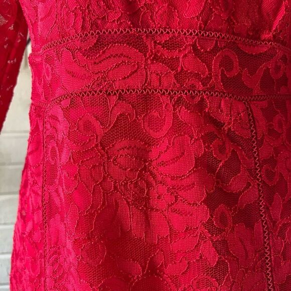 THALIA Sodi lace dress red size s - Picture 4 of 7